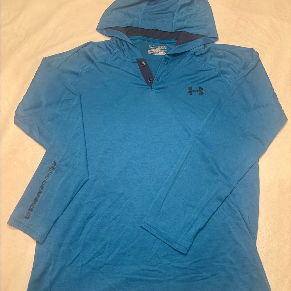 Under Armour Teal and Brown Hoodie